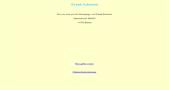 Desktop Screenshot of franksalomon.de